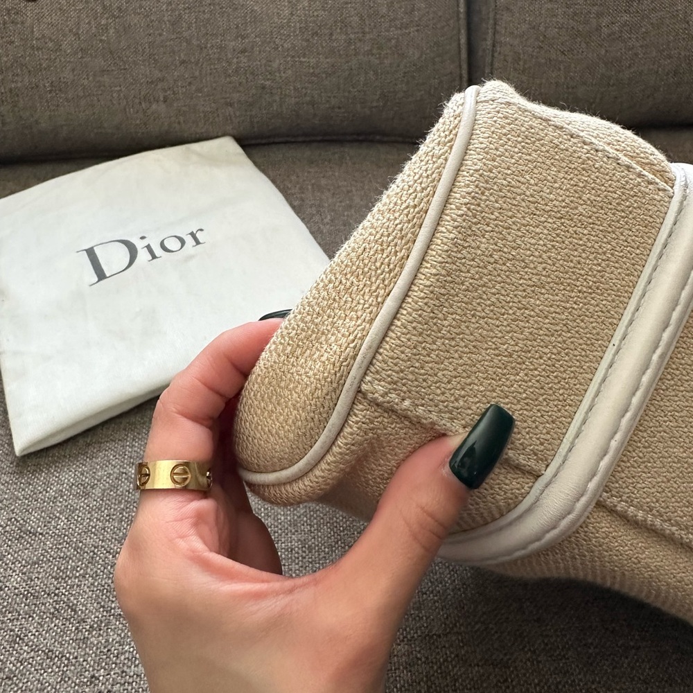 Vintage Dior “My Dior frame” raffia blend satchel - Picture 13 of 15